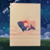 Carte Pop-Up Baleine Bébé – carte pop-up et carte de vœux 3D – face avant